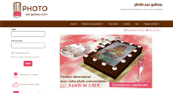 Desktop Screenshot of photo-sur-gateau.com